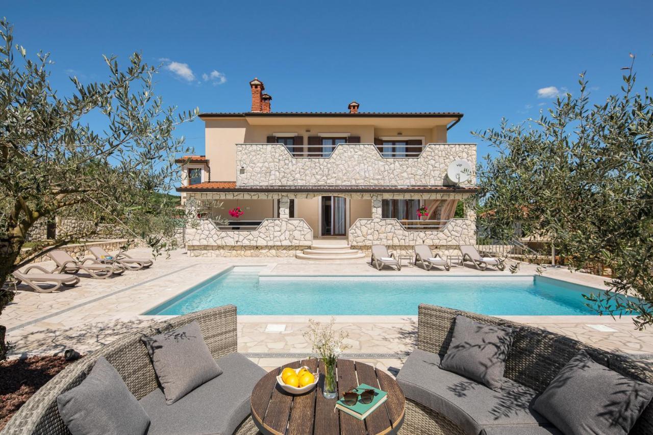 Villa Vesna With Sauna, Hot Tub Potpićan Exteriör bild